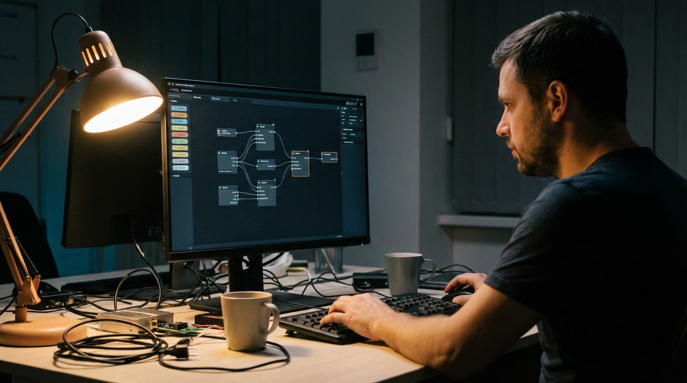 n8n arbeidsflyt-editor
