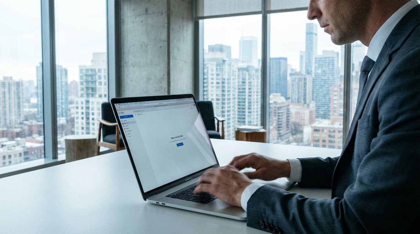 Rask e-posthåndtering på laptop