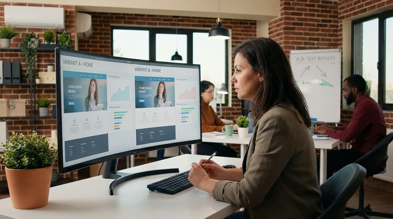 Avansert A/B-testing av landingssider