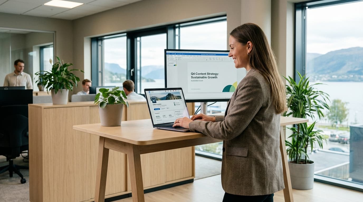 Profesjonelt team som planlegger innholdsstrategi for sosiale medier